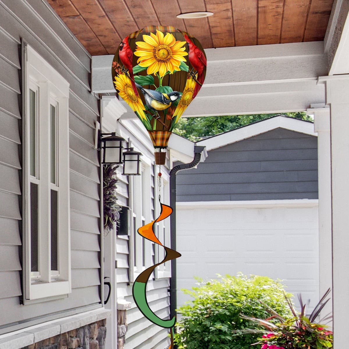Briarwood Lane Fall Birds and Sunflowers Hot Air Balloon Spinner 2