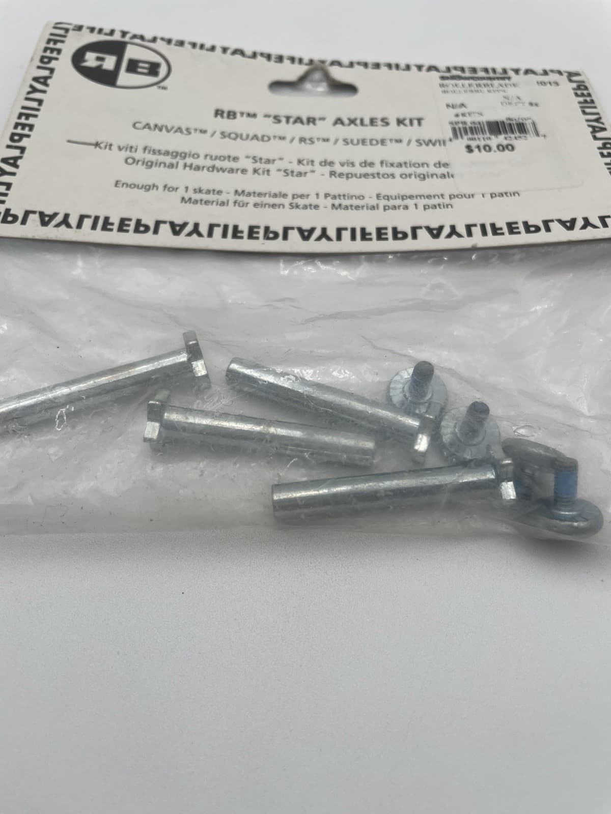 Rollerblade Star Axles Kit 8pcs Enough For 1 Skate Brand New NOS 4