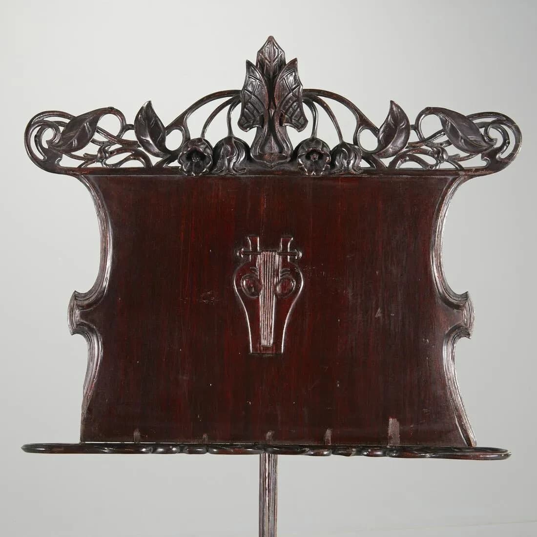 Antique Music Stand, Continental, Art Nouveau, Carved Wood, 1800 /1900's!! 3