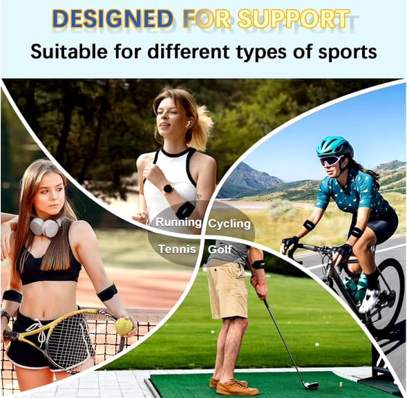 Elbow Brace Tennis Elbow Brace with Compression Pad For Elbow Protection 2Pack 3