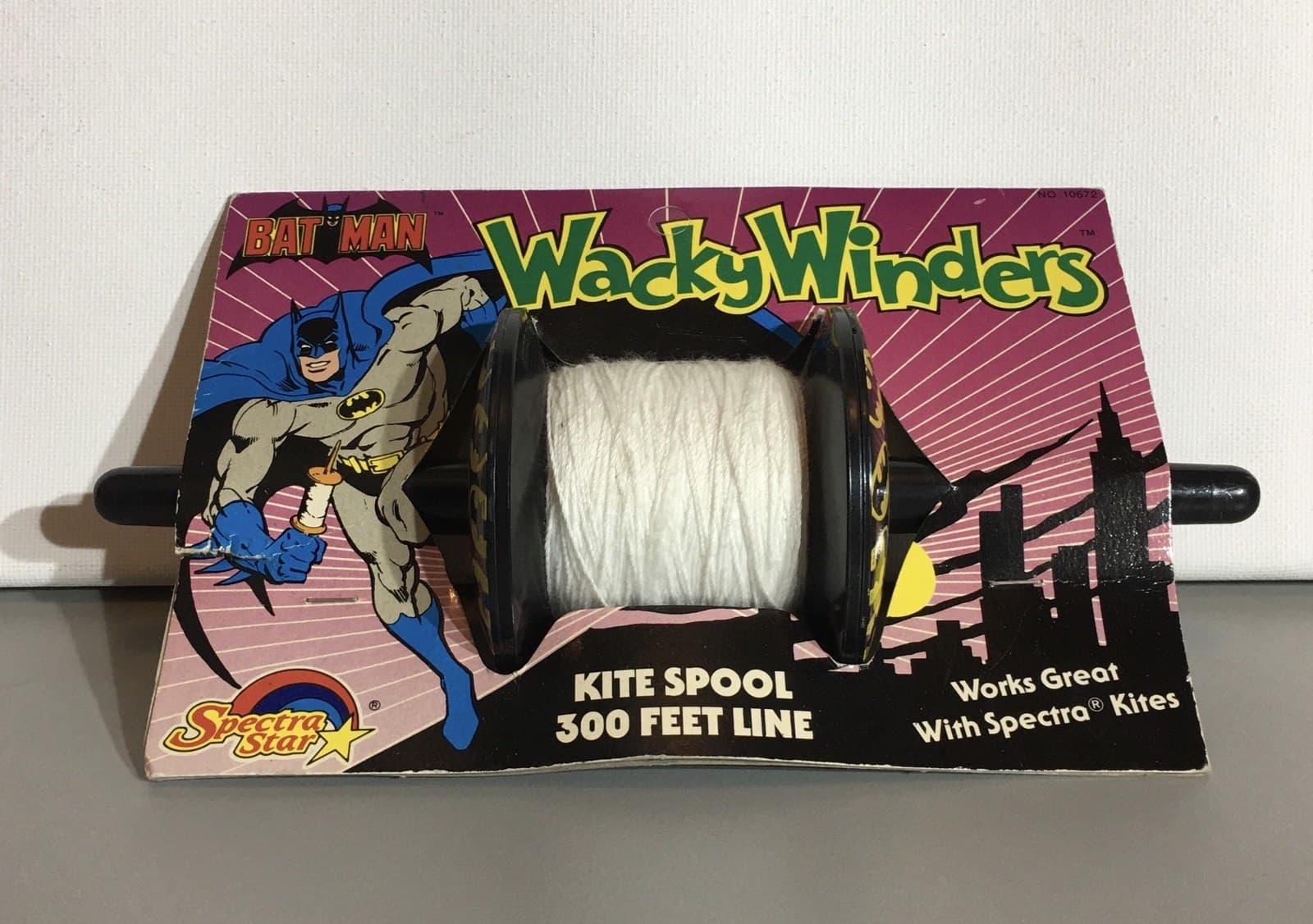 VTG 1989 Batman Wacky Winders Kite String Spool NOS SEALED
