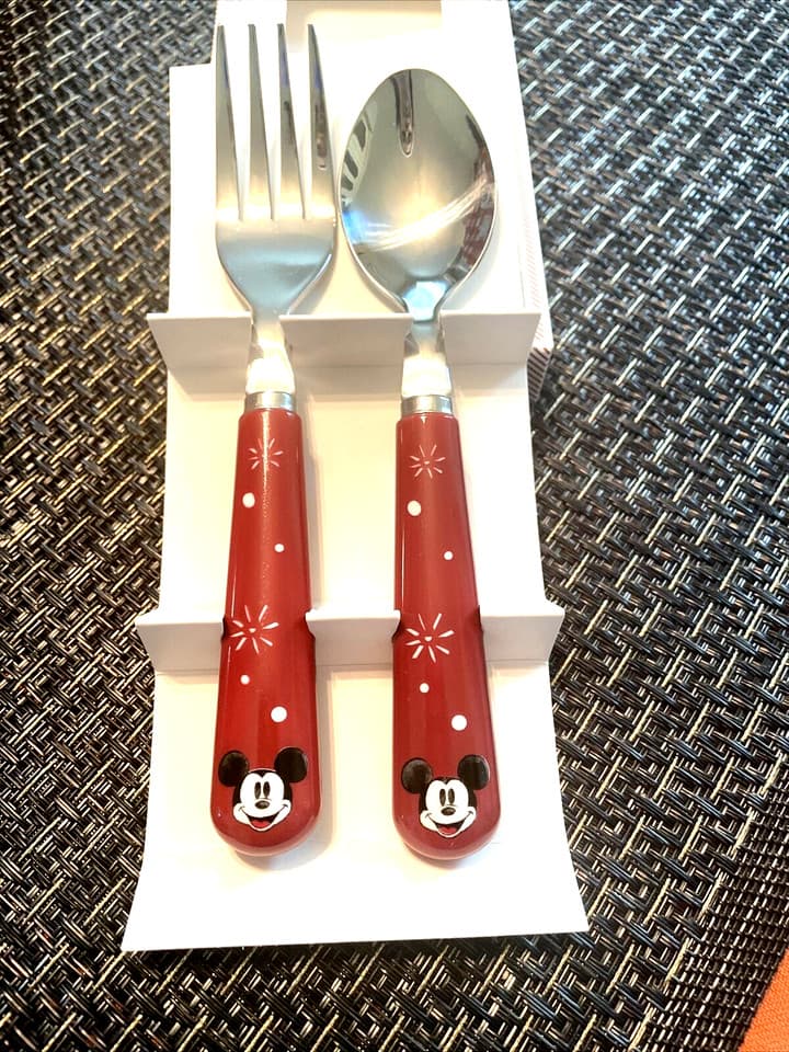 Pottery Barn Mickey Mouse Utensil PLACEMAT holiday Disney gift star kid school , 3