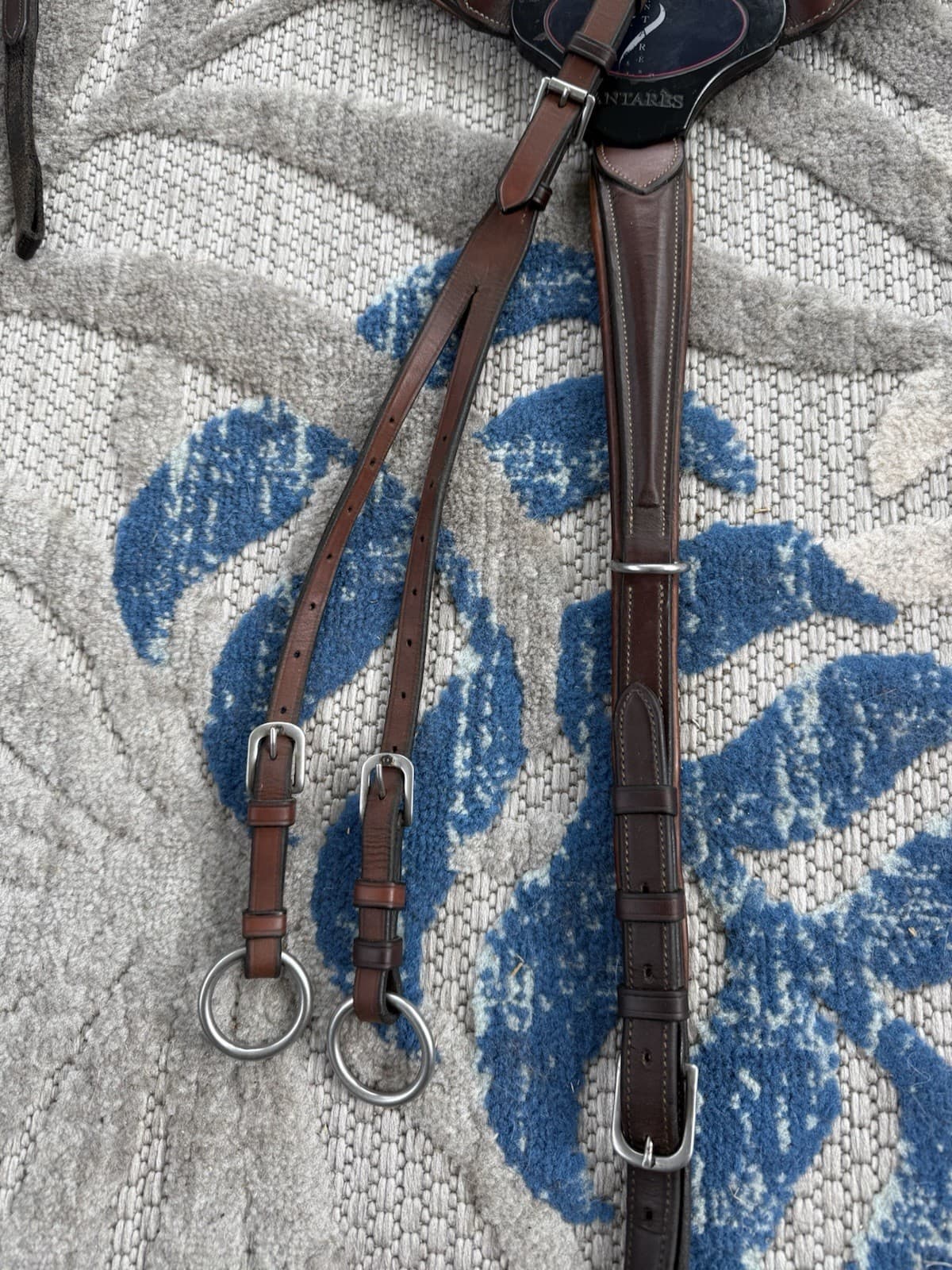 Antares Bridge Breastplate w/ Running Martingale Attachment Size 2 Brown 3