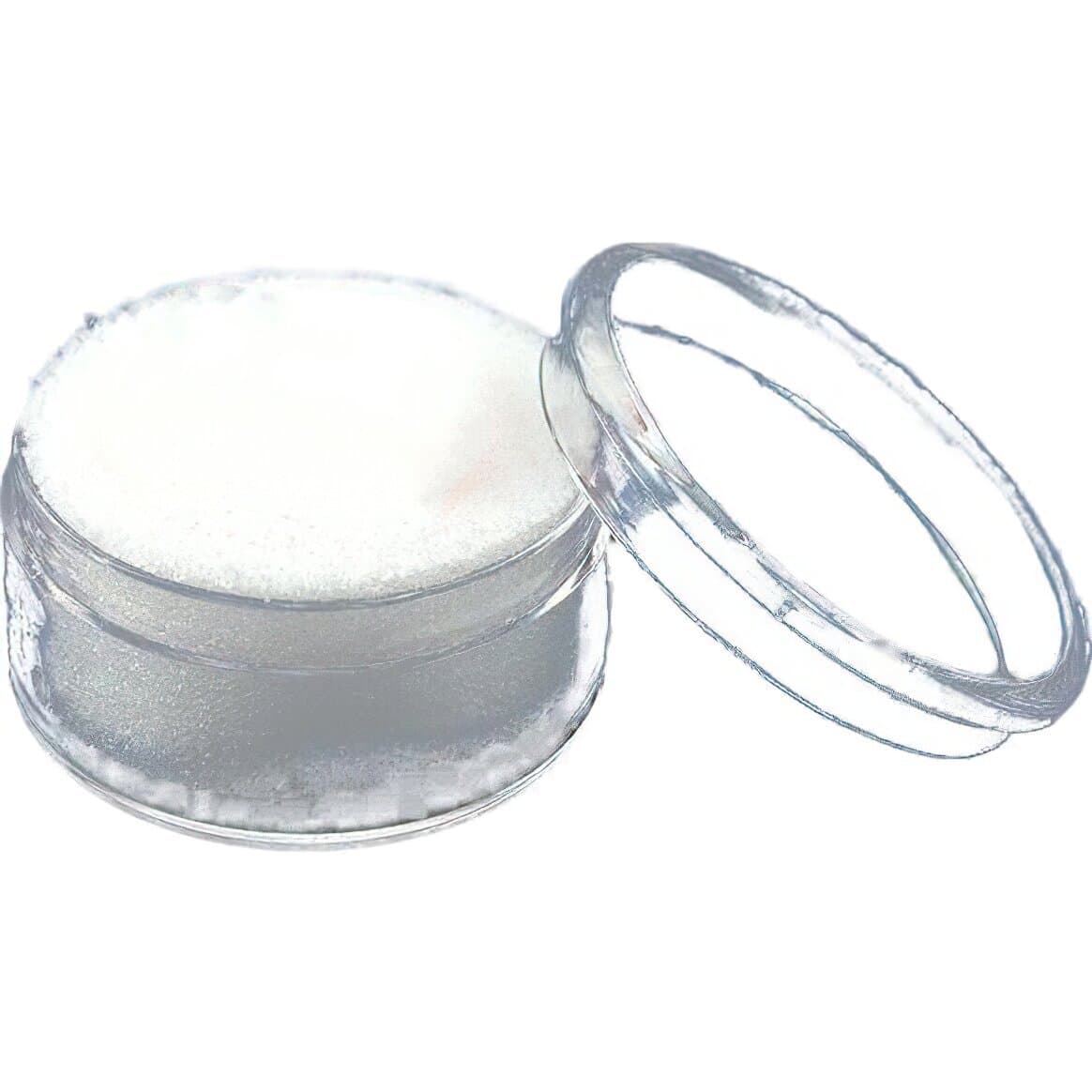50 Gem Jars White Display Tray Travel Case Acrylic Lid 5
