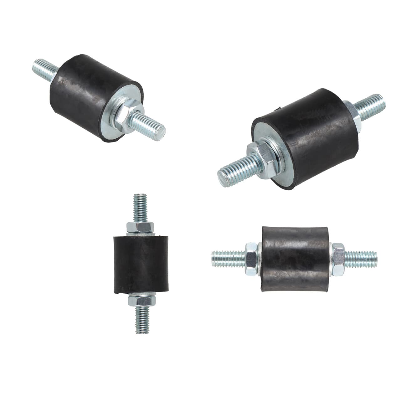 4pcs Anti-Vibration Rubber Isolator Mounts with Studs Shock Absorber, M8-1.25 6