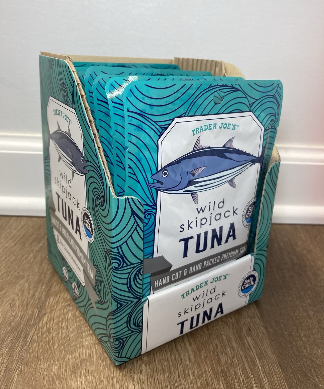 12-Count Pouches TRADER JOE'S Wild Skipjack Safe Catch Tuna Case 3 Oz 22 Protein
