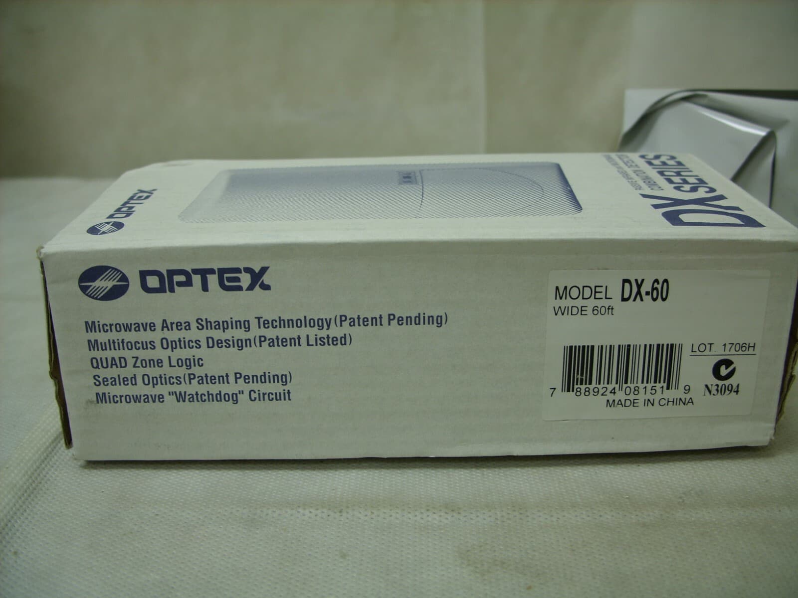 Optex - DX Series 60Ft Passive IR & Microwave Infrared Wired Motion Sensor DX-60 5