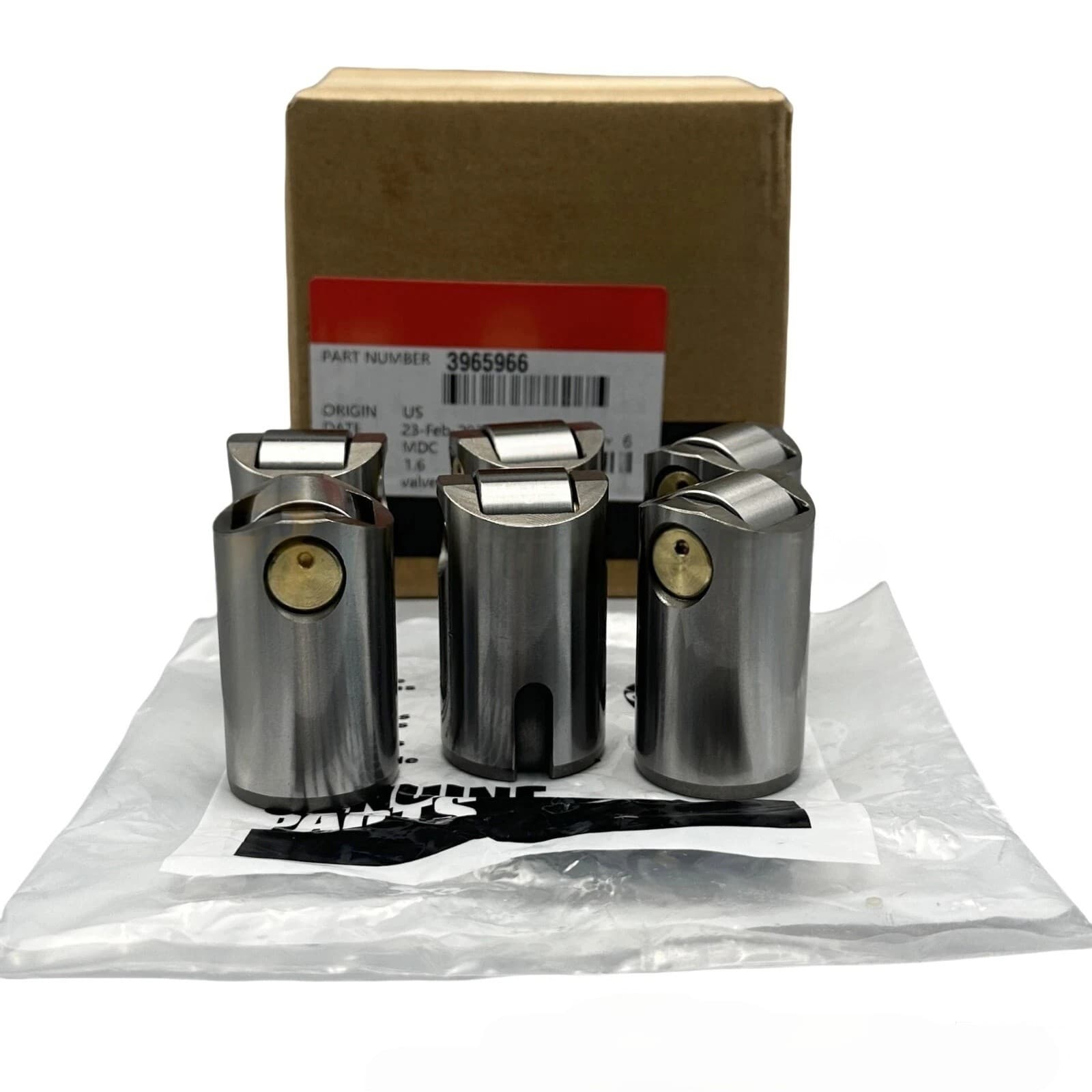 Set of 6 Tappet Valve Cam Followers For Cummins 8.3L 6CT ISC QSL ISL 3965966