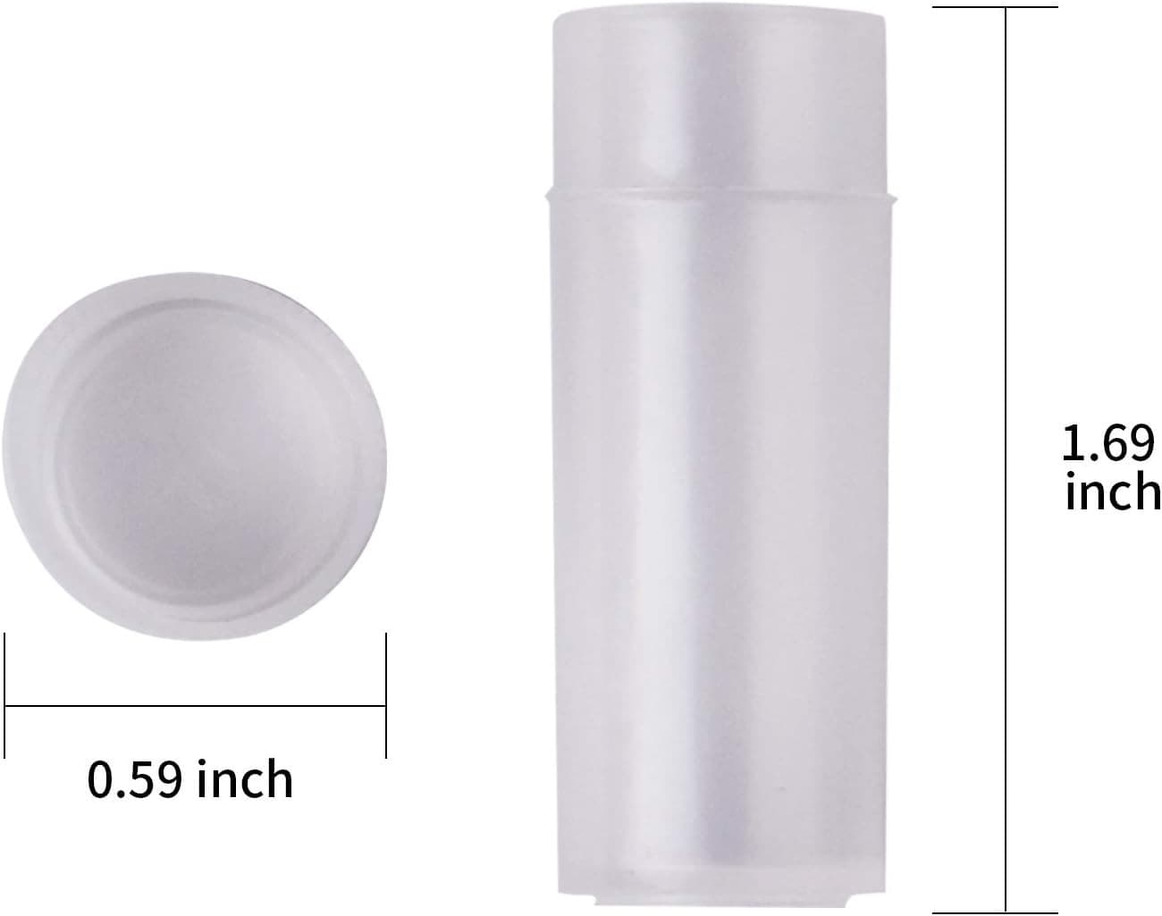 100Pcs 5ML Small Pill Plastic Containers Empty Bottles Sample White  2