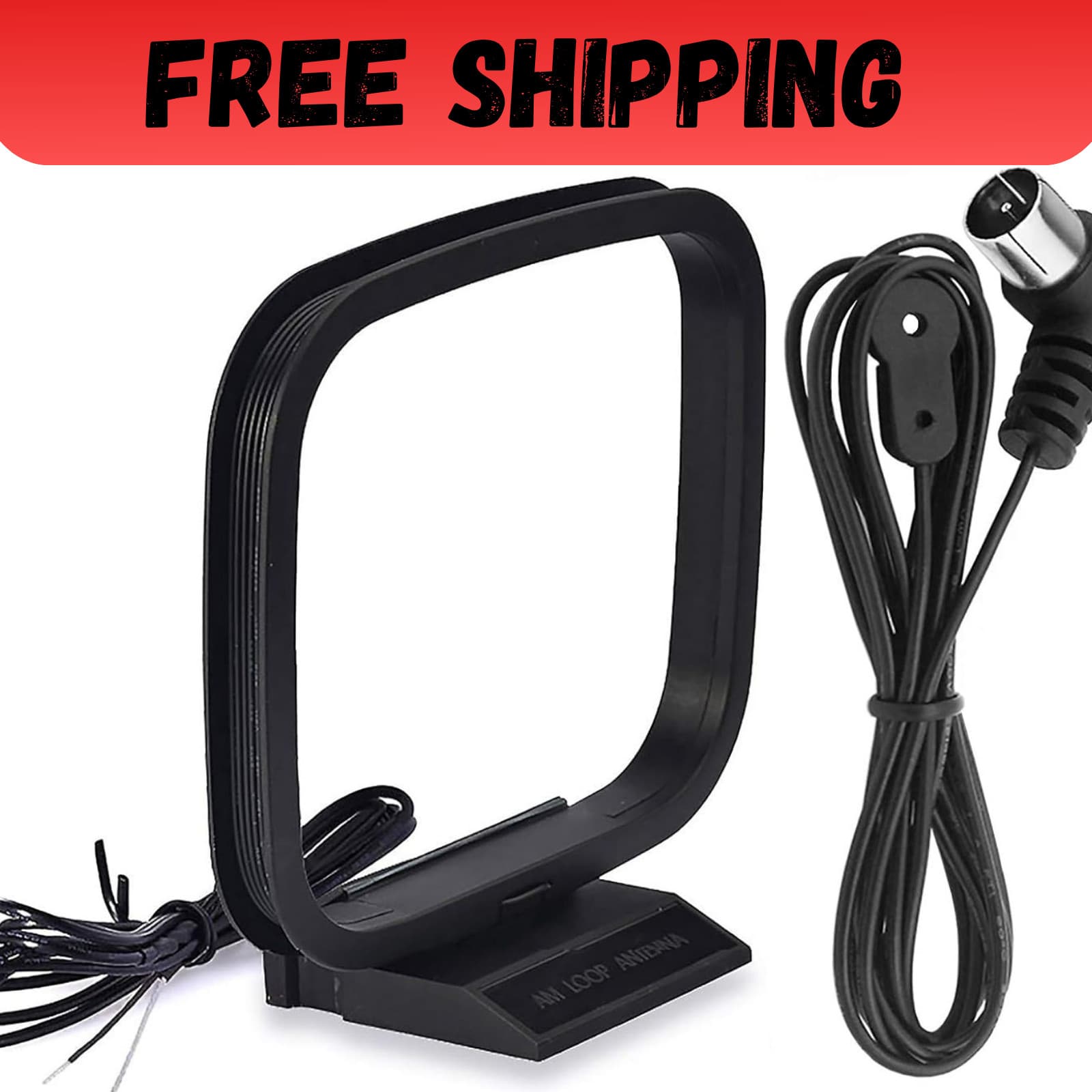 75 Ohm FM Antenna FM Antenna and AM Loop Antenna for Pioneer Onkyo Yamaha Mar...