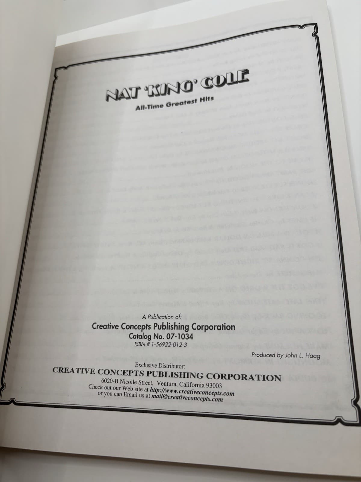 Nat King Cole All Time Greatest Hits • Sheet Music Piano Vocal #LikeNew 4