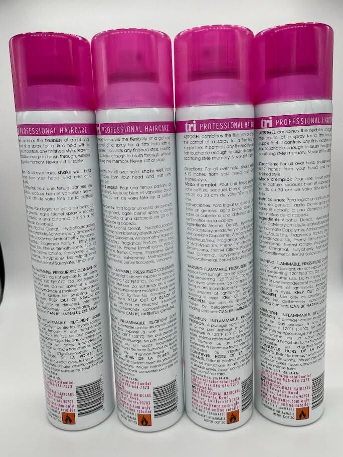 (4x) SAME DAY SHIP TRI Hair Care Aerogel Hair Spray 10.5 oz. (FOUR PACK) New 2