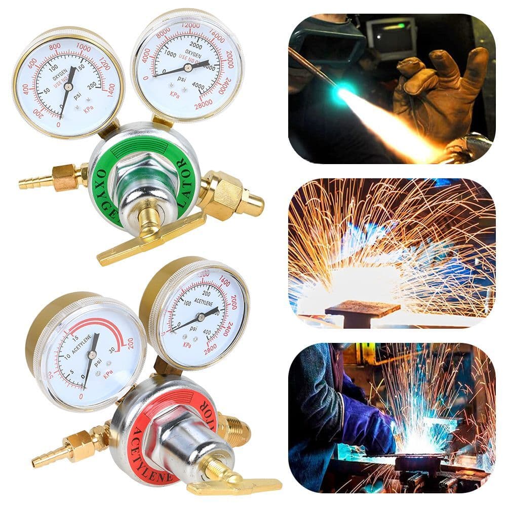 Oxygen Regulator & Acetylene Gas Regulator Victor Welding Cutting Torch Gauge 2
