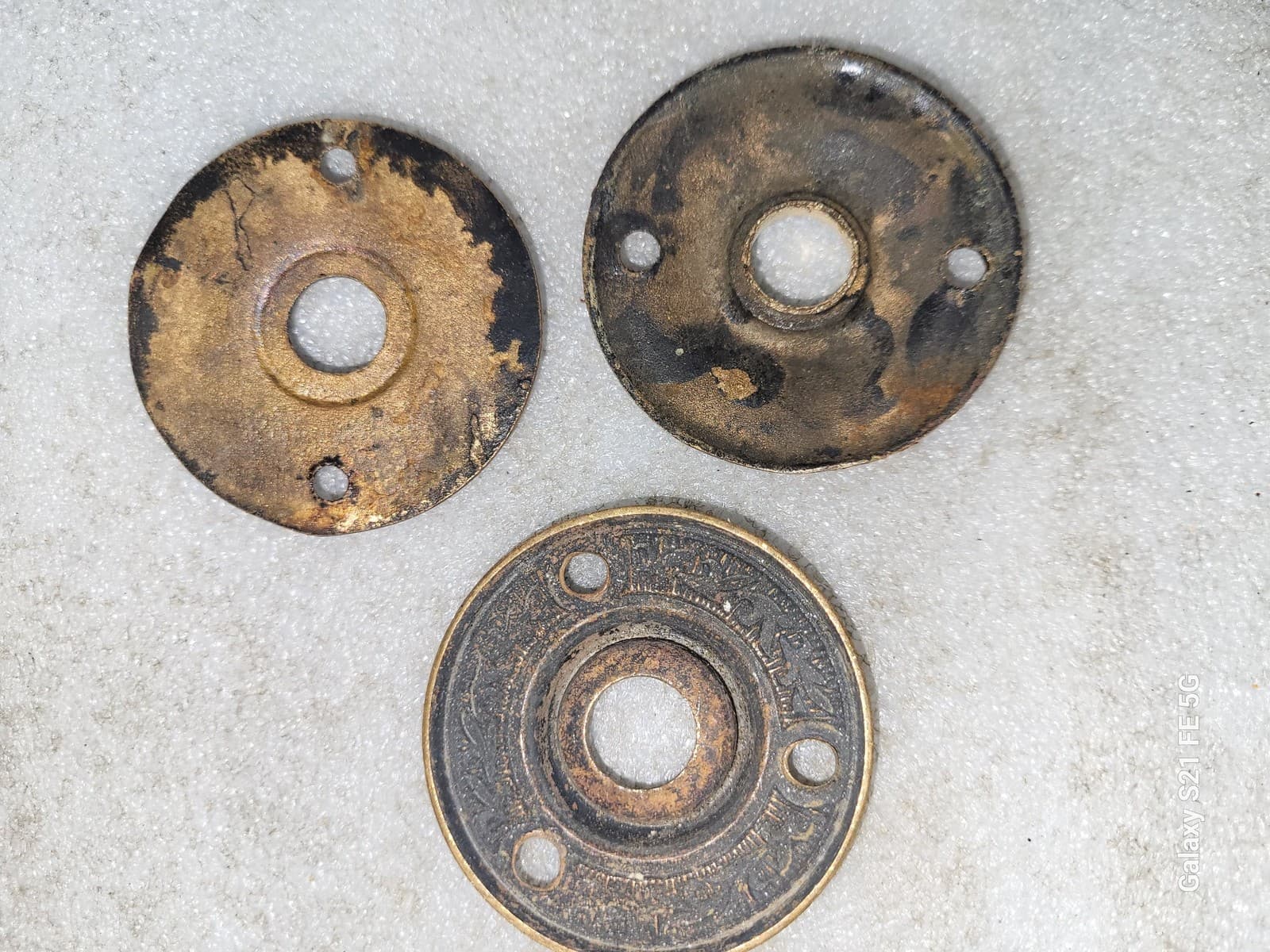 Lot of 3 Vintage Eastlake Escutcheon Door Rosettes Lot Q6 5