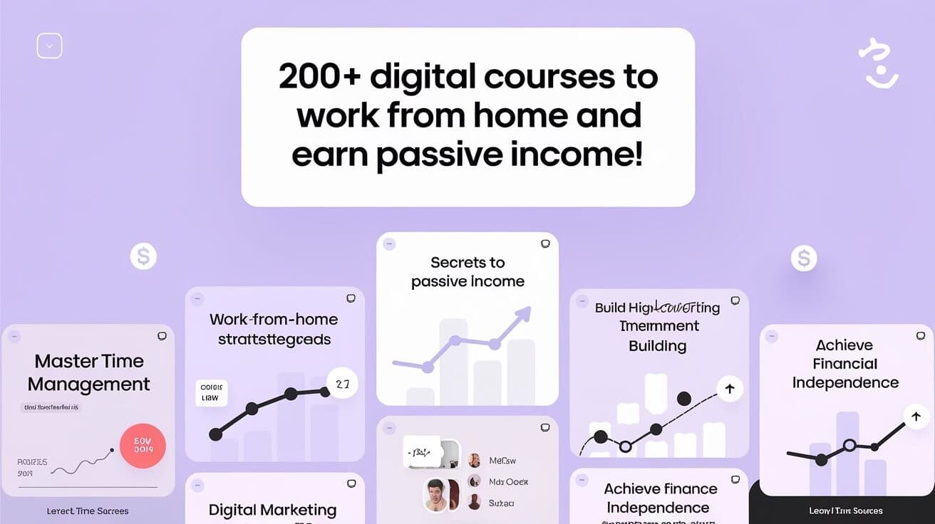200+ Courses to Work from Home and Build Sustainable Passive Income! 3