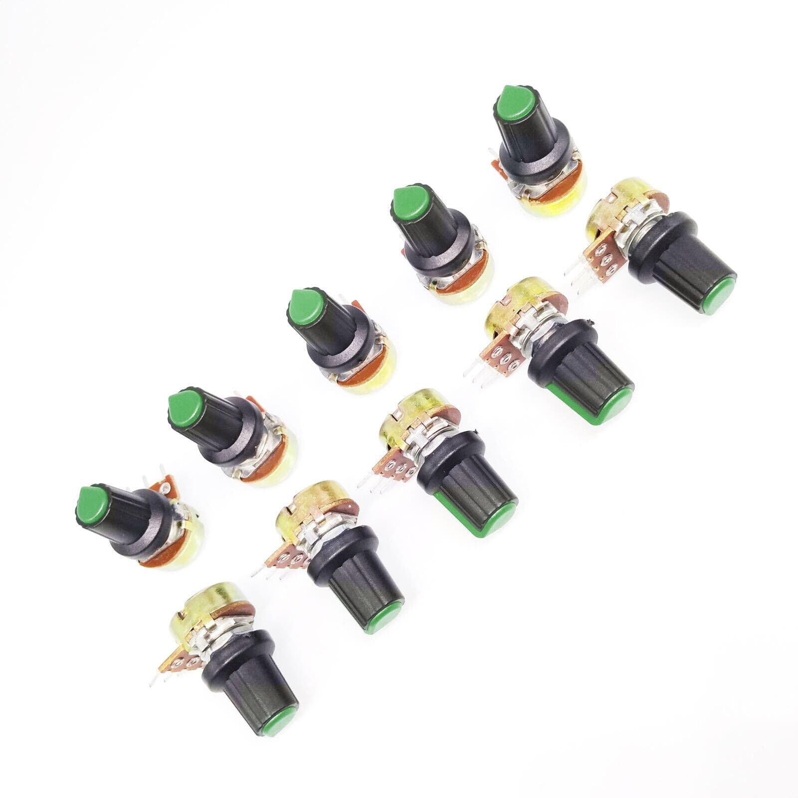 10 Piece 100K  ohm Linear Taper Rotary Potentiometer  US Seller (500 Ohm~1M Ohm) 4