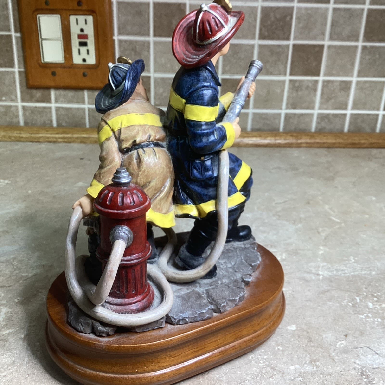 Red Hats of Courage -FIREFIGHTERS - “The Nozzlemen" - Musical- 9” Tall- 5