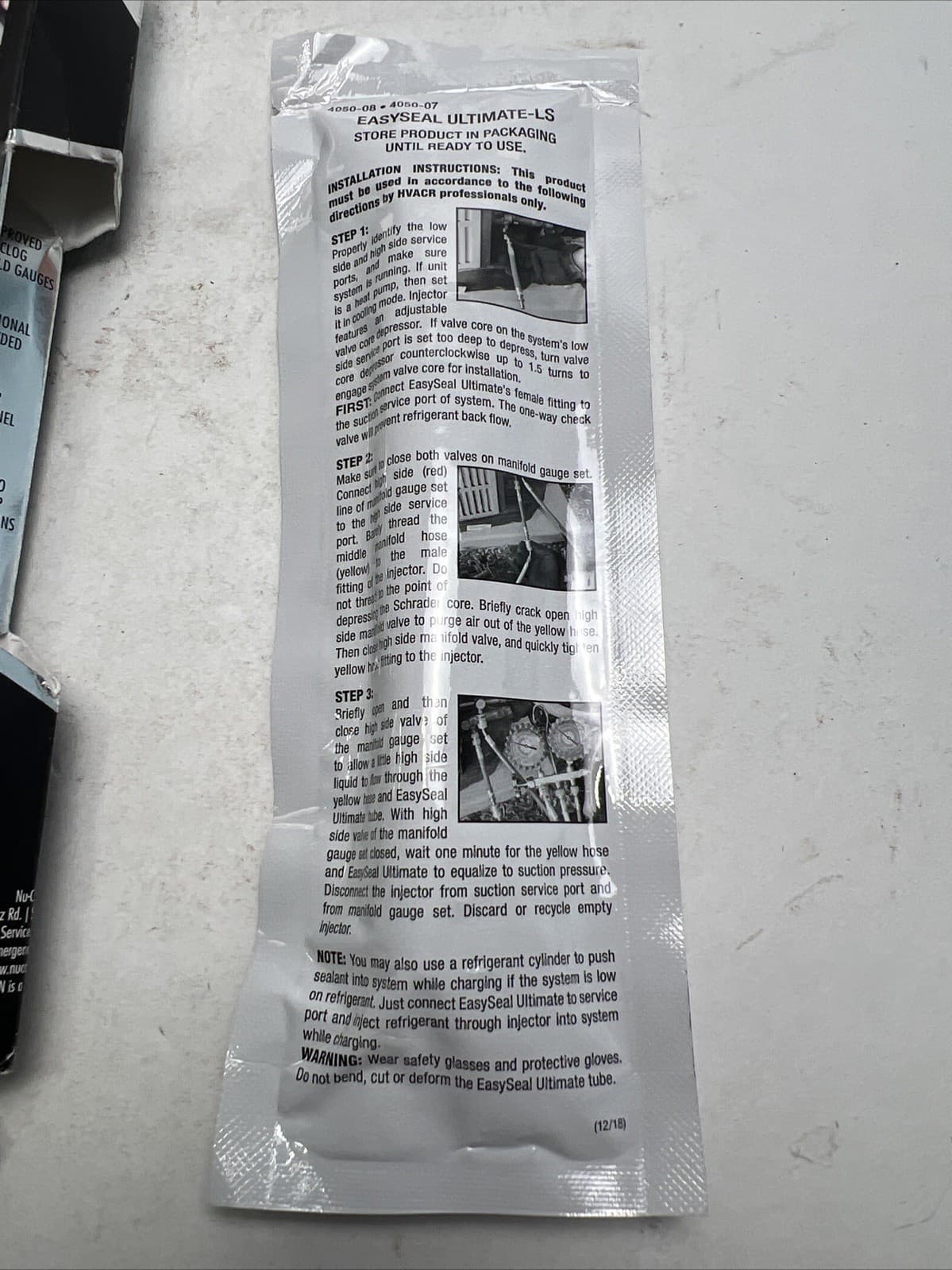 Nu-Calgon 4050-08 EasySeal LS Direct Inject, Treats 2 to 10 Tons, Sealant for Ai 6