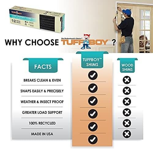  8” Composite Shims for Indoor/Outdoor use. Pack Heavy Duty, with Extreme 12 6