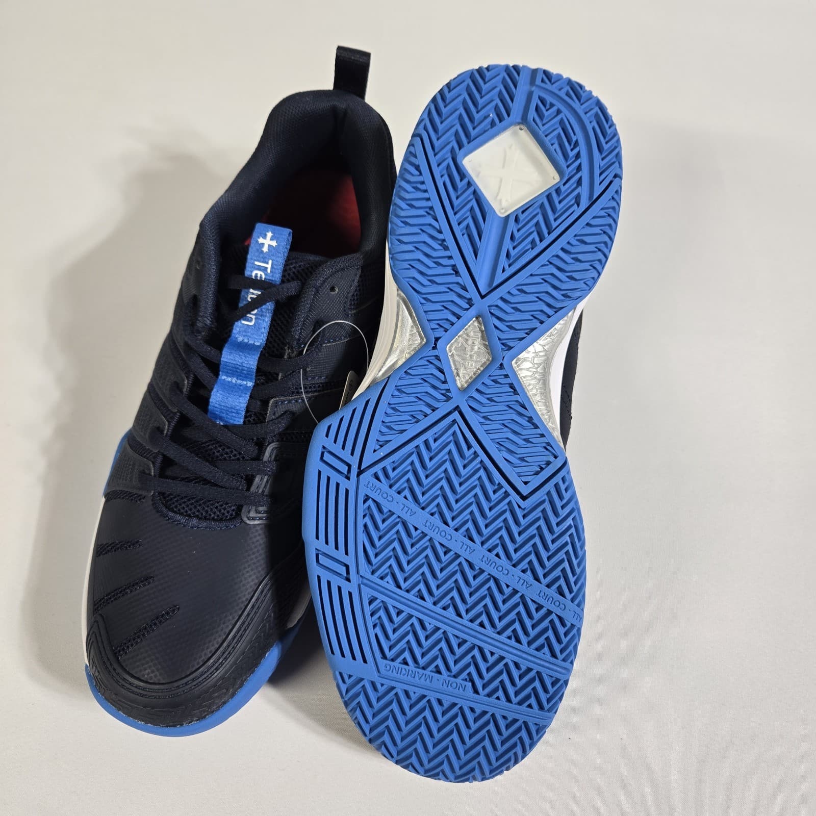 Teuton AC 1 Court Shoes Navy - Squash Badminton, Pickleball, Racquetball, Padel 6