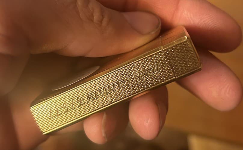 Vintage Colibri Lighter Engaved Les Remparts 1971 Guy Lafleur Quebec Hockey