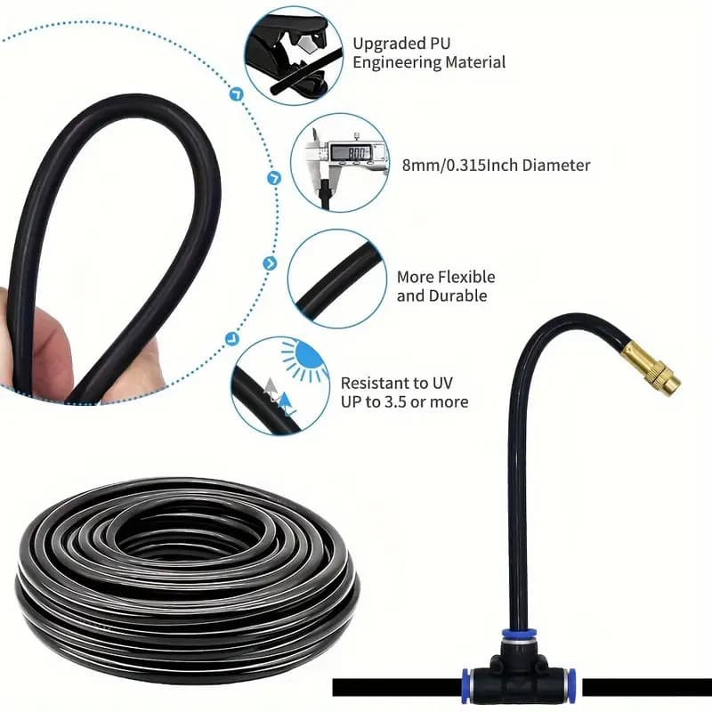 65Ft Drip Irrigation Kit Automatic Drip Irrigation System Garden Watering System 3