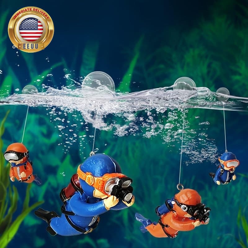 2 Pack Floating Fish Tank Decorations, Aquarium Decorations, Floating Device Fis 6