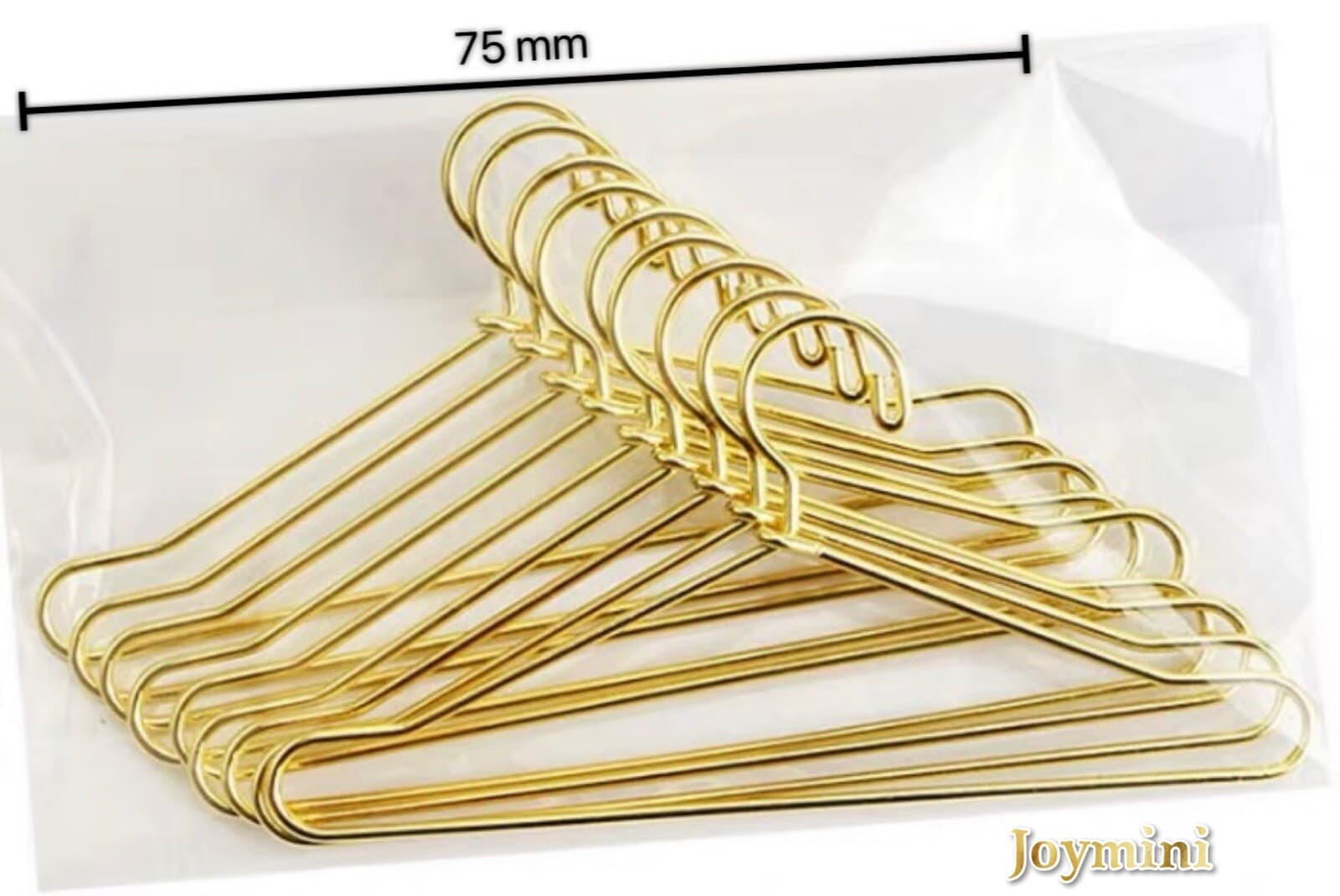 10PCS Metal Hangers Golden Dollhouse For Fashion Doll Clothing Rack Stand Toy 2