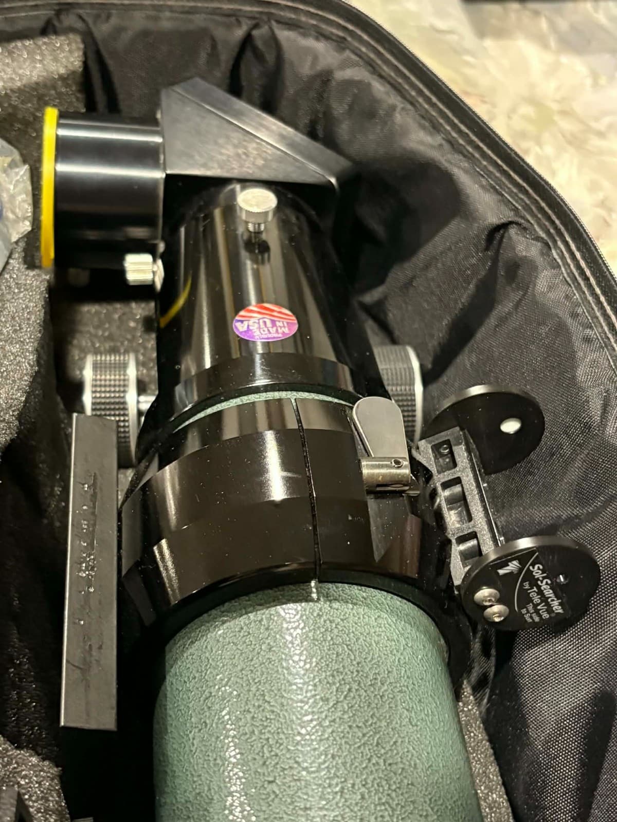 TELEVUE PRONTO TELESCOPE 6.8FL 70MM - SOLAR FILTER, SOL SEARCHER, DOVETAIL WEDGE 4