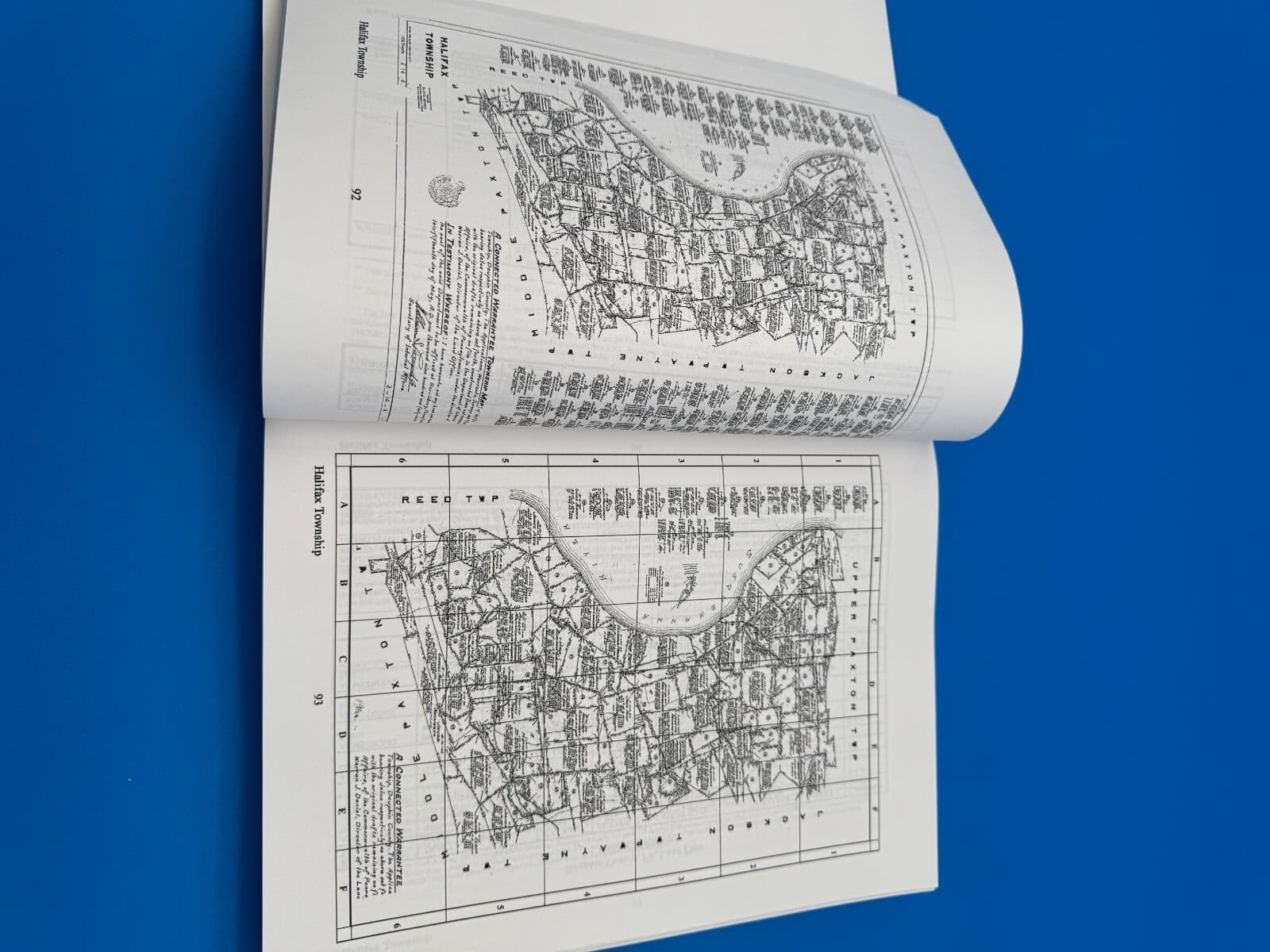 Early Landowners of Pennsylvania. Atlas of Township Warrantee Maps of Dauphin Co 2