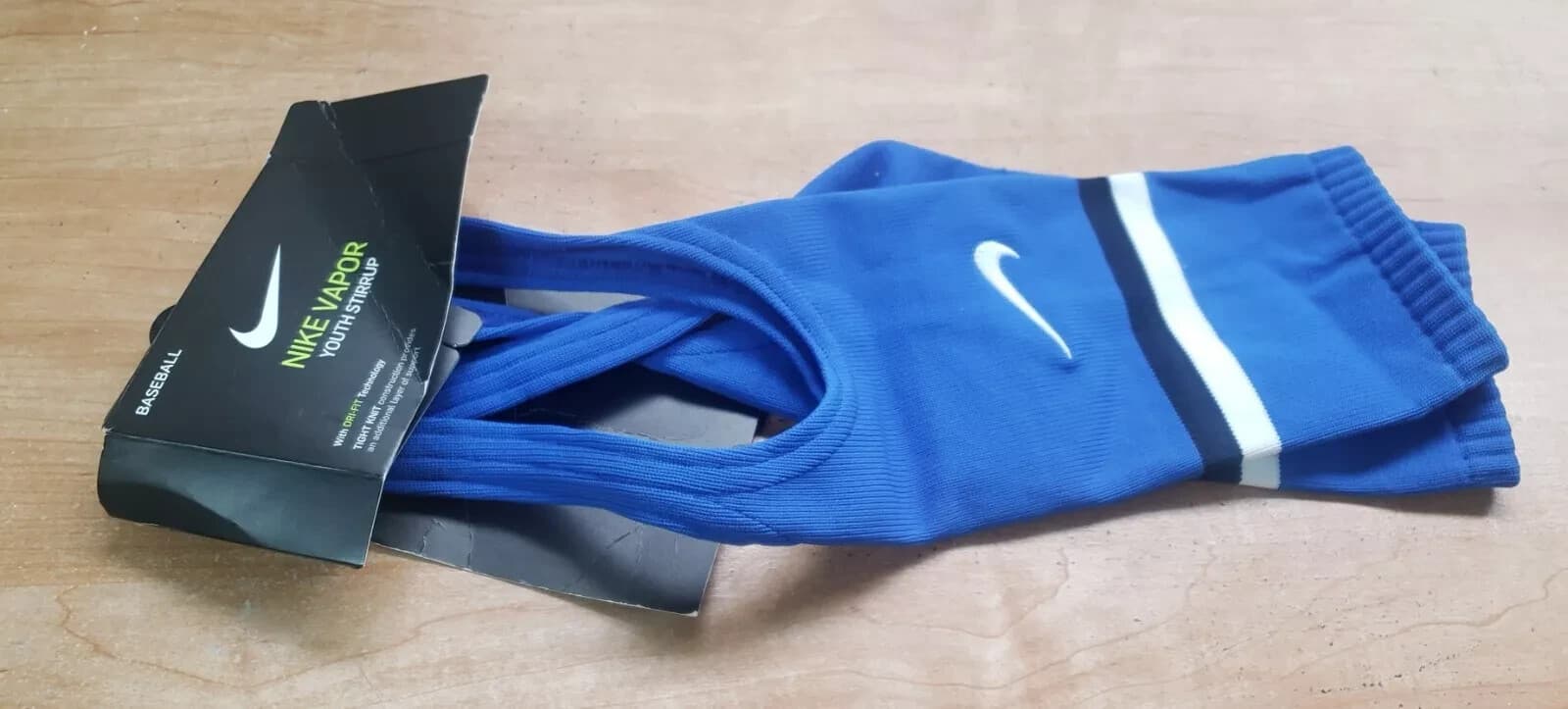NIKE YOUTH VAPOR STIRRUP SOCKS ONE SIZE, BLUE *DISTRESSED PKG