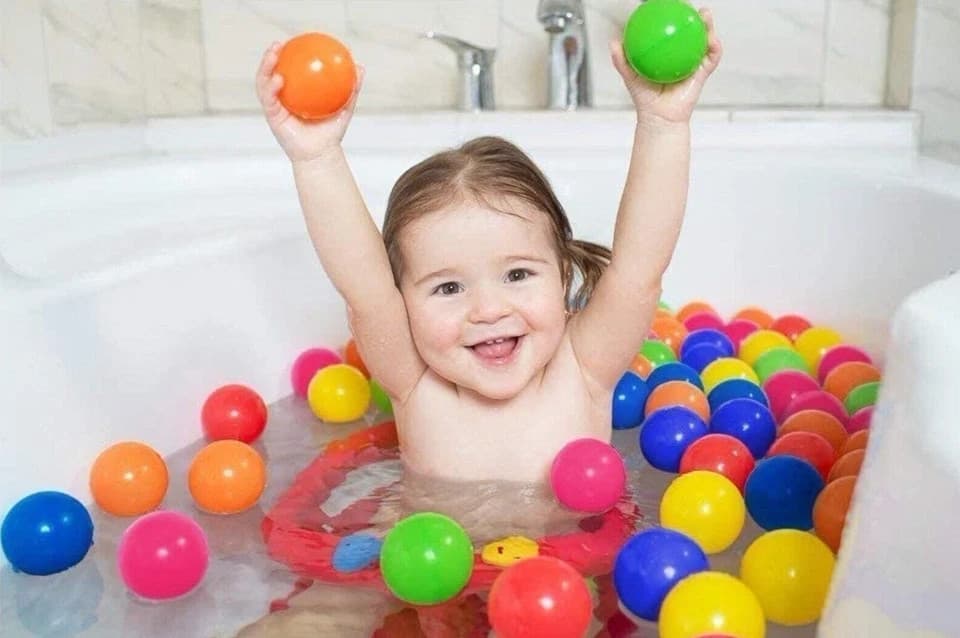 100PCS Baby Kids Soft Play Balls For Ball Pit Ocean Swim Pool Playpen Toy NEW 4