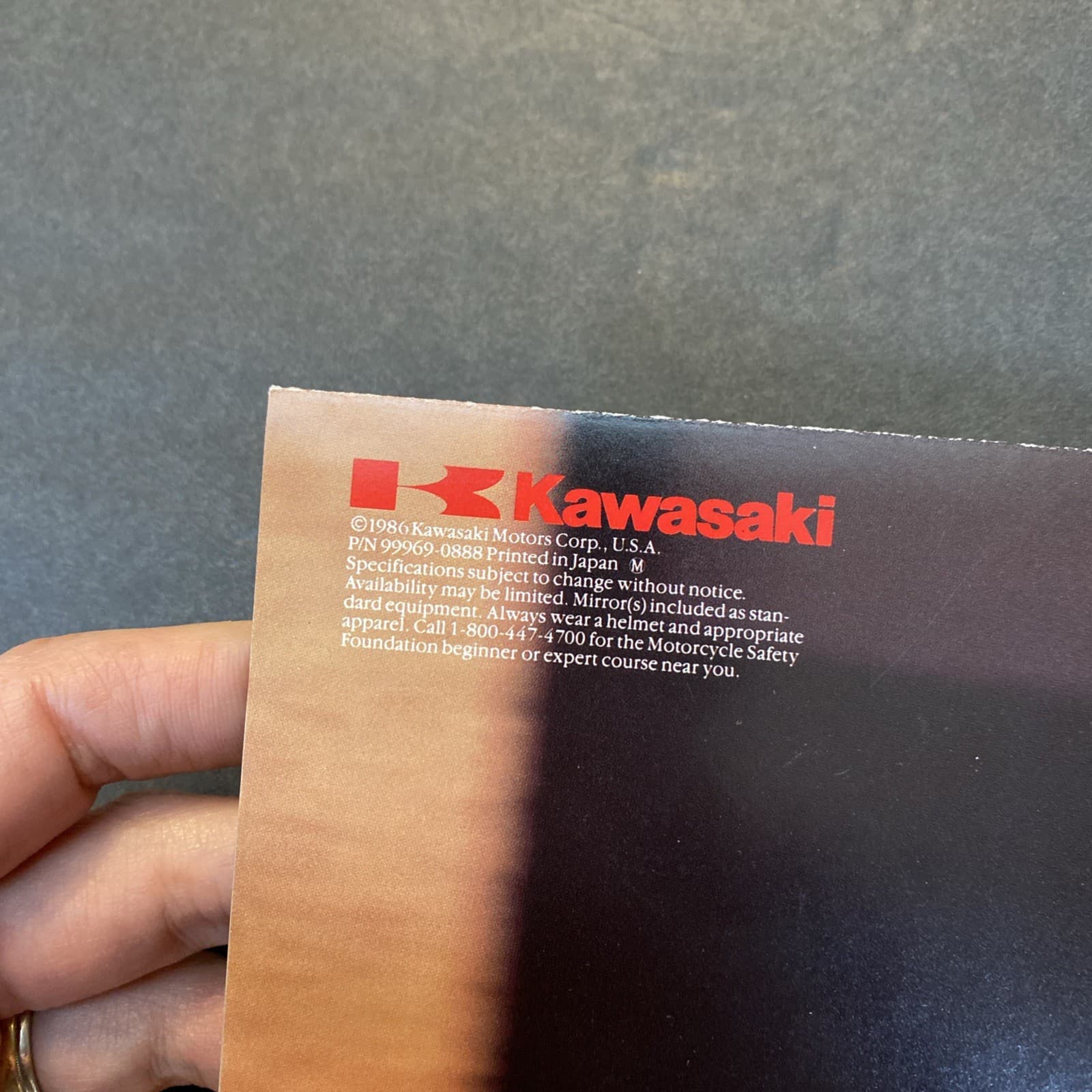 VTG Kawasaki ZL600 Motorcycle 1986 Full Color Glossy Sales Brochure Specs 3