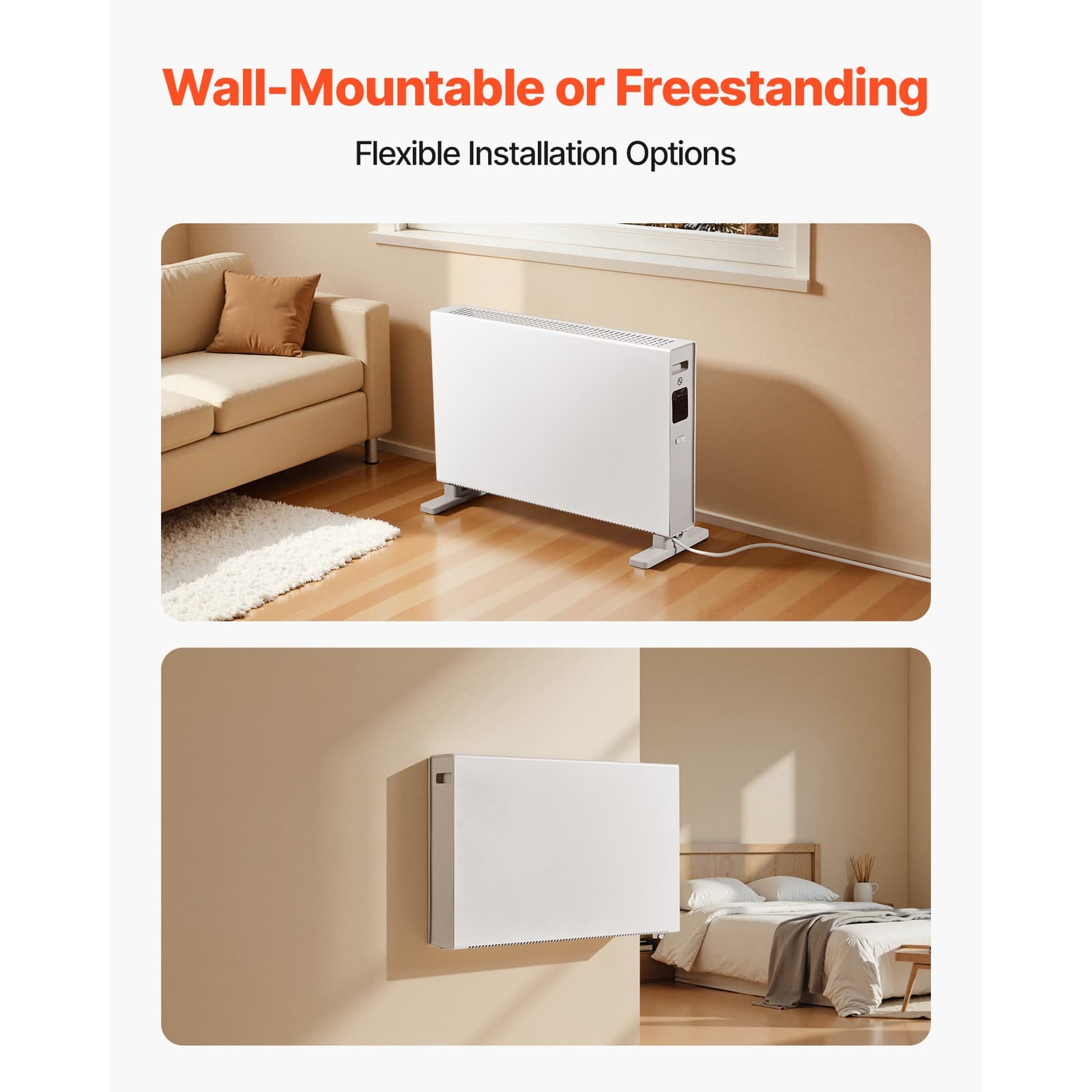 Uimoso 1500W Electric Convection Heater with Remote and Touch Controls 6