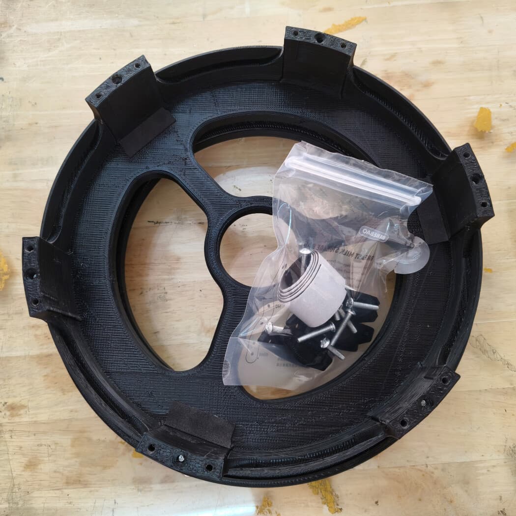 Newtonian Reflecting Telescope Primary Mirror Base 3D Print Mirror Holder 2