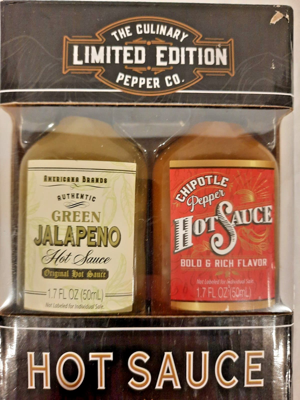 BRAND NEW LIMITED EDITION PEPPER CO. HOT SAUCE COLLECTION 4 FLAVORS 1.7 OZ BOTT. 3