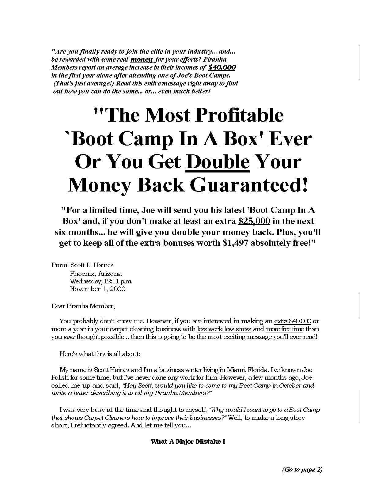 HOW TO ABSOLUTELY, POSITIVELY AND SYSTEMATICALLY MASTER COPYWRITING... 3