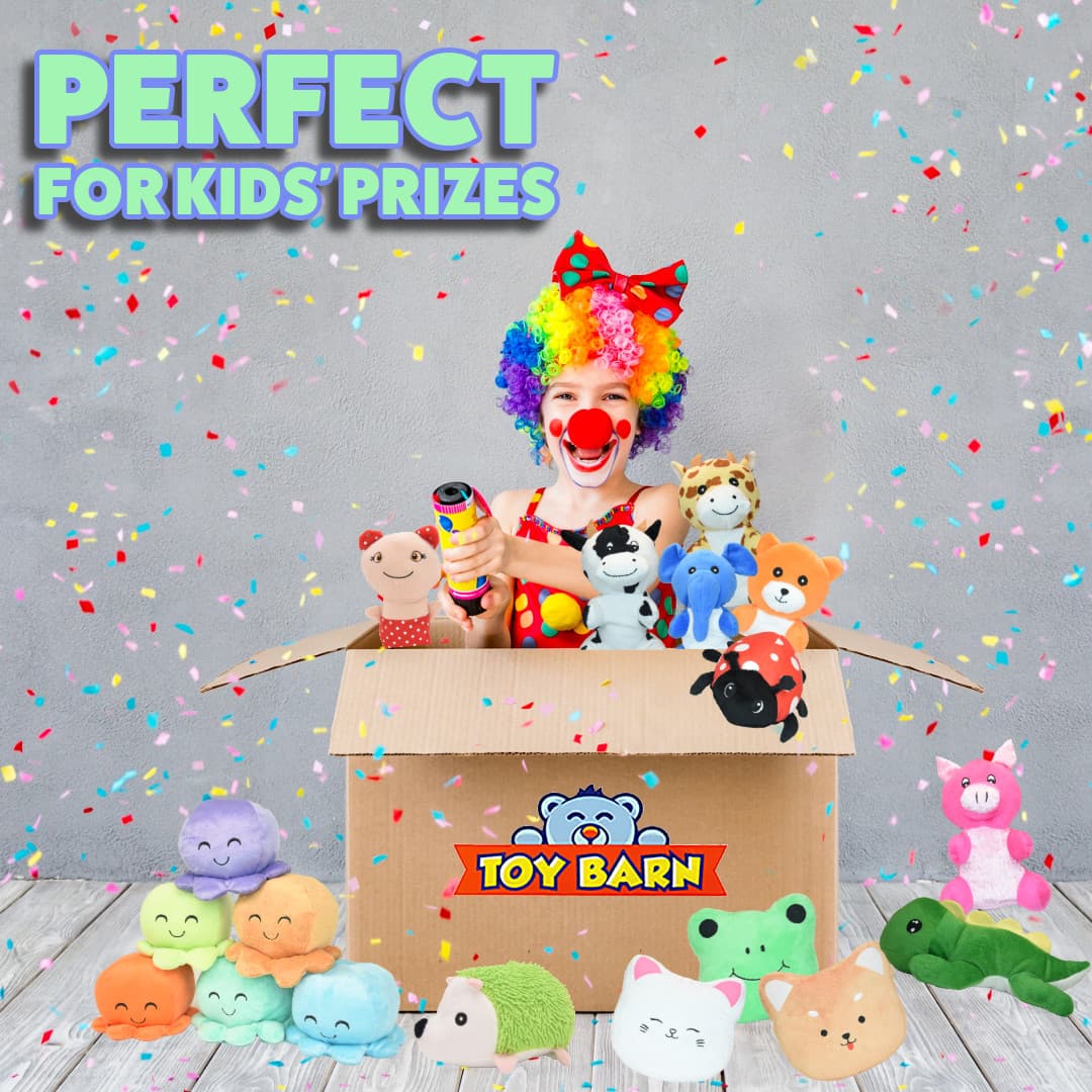 100 Pc Bulk Stuffed Animals 7-9 inch - Kids Prizes, GiveAways, Party Favors 5