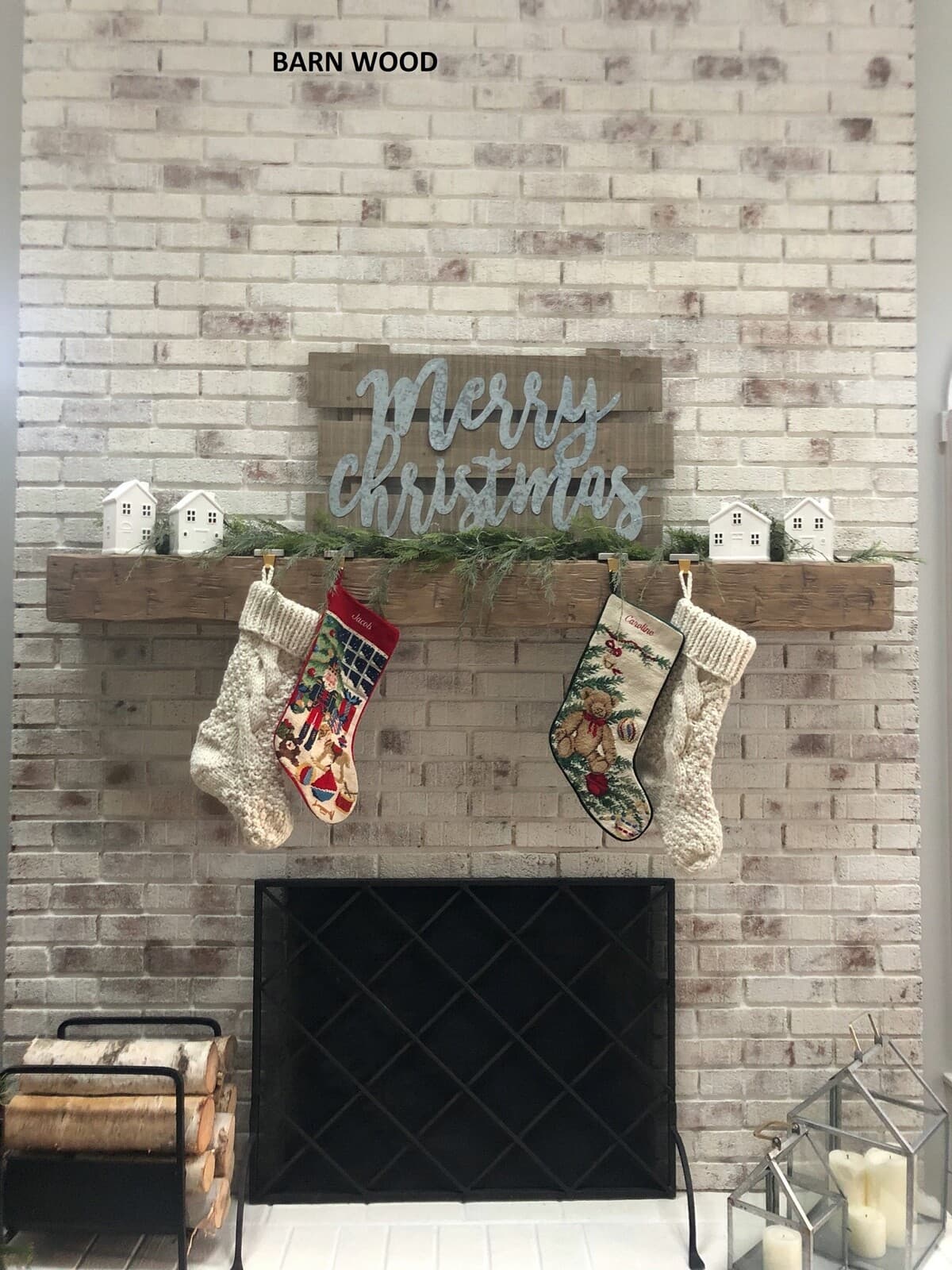 Solid  Pine Hand Hewn Rustic Barn Beam Fireplace Mantel 8 by 10 by 66"  3