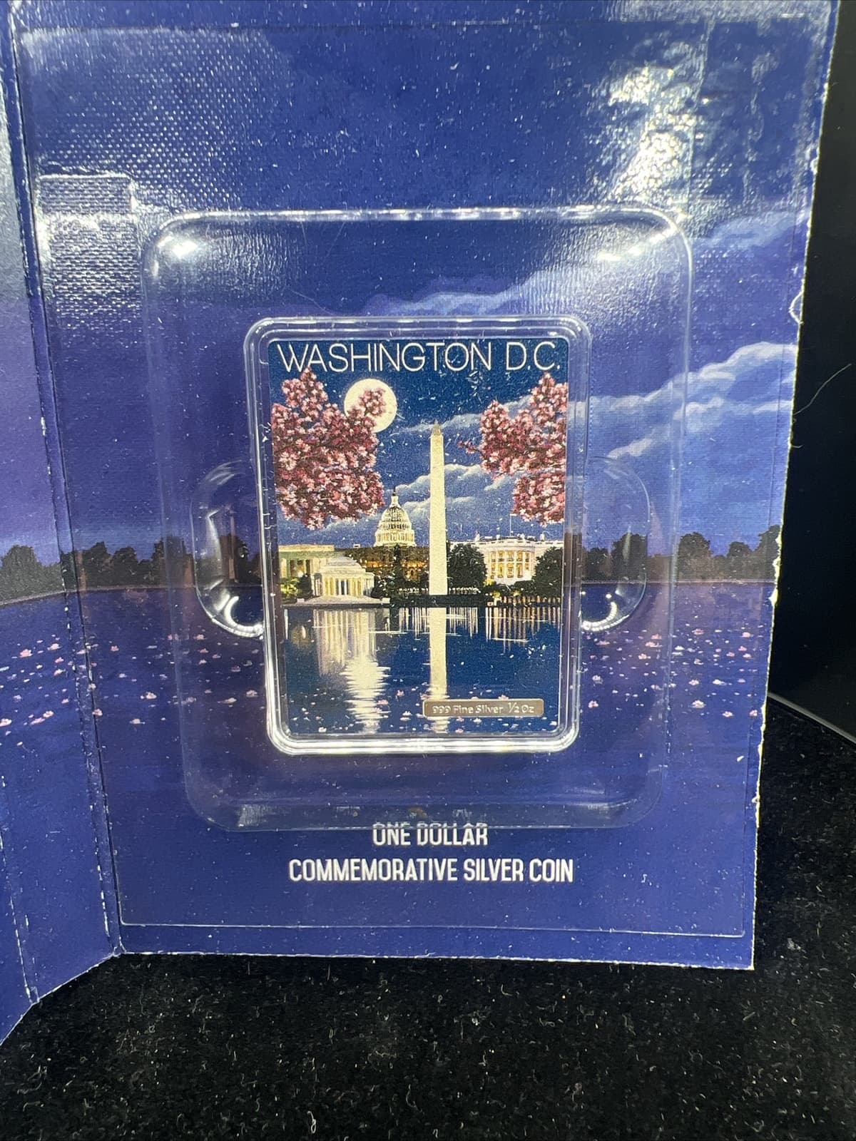 Niue 2015 $1 Vintage Mini Posters - Washington D.C. 1/2 Oz Silbermünze 3