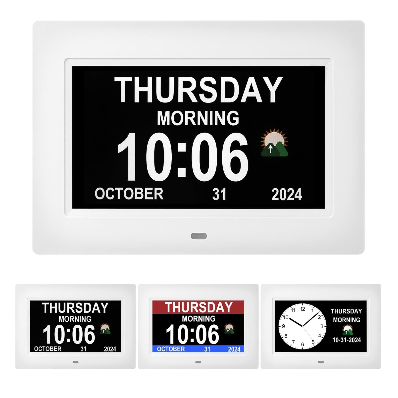 Digital Alarm Clock, Multiple Alarm Functions, Clock with Date and Week, Digi...