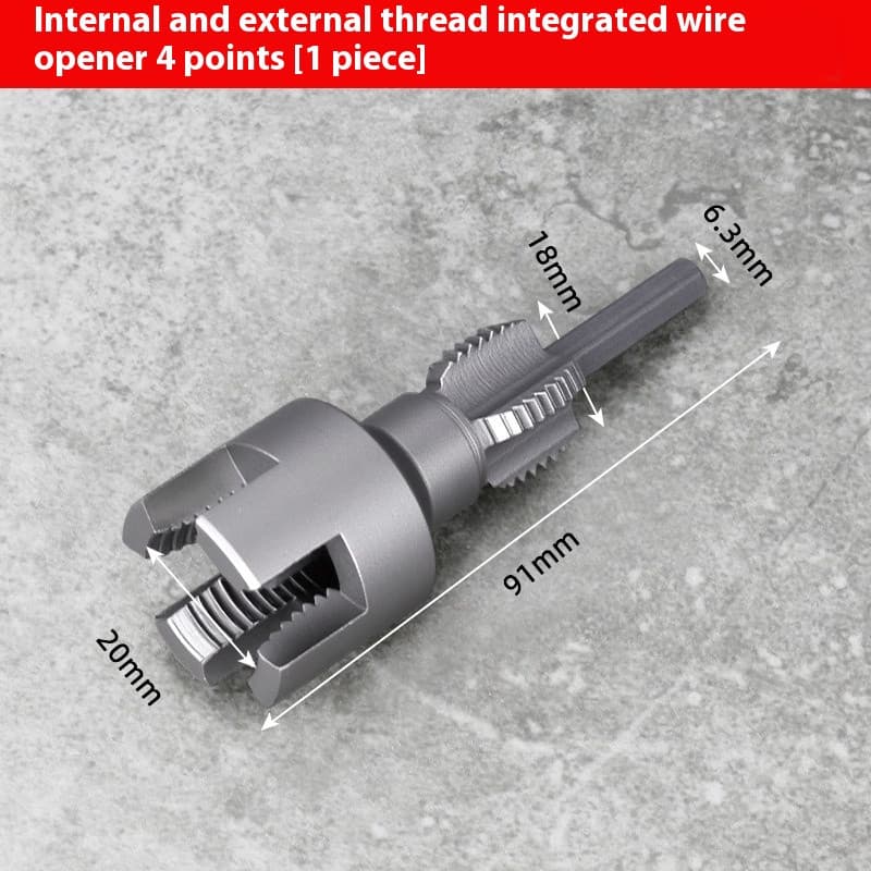 Dane Water Pipe Threader - An Integrated Internal and External Thread Cutting To 3