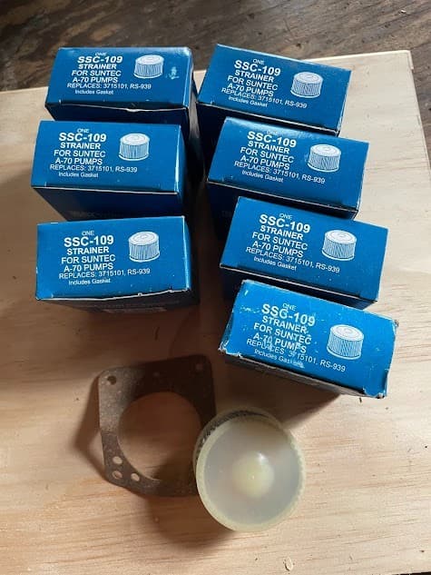 (7) SSC 109/ 3715101/ RS939 / 'A' pump strainer screen/ SUNTEC A-70 pump screen