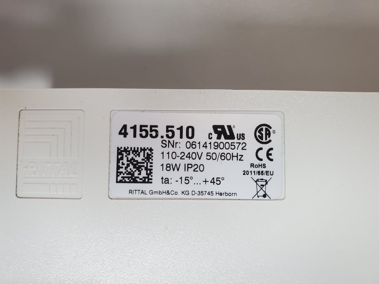 Rittal 4155.510 Universal Light with Integral Motion Detector 110-240 V (M1008) 2