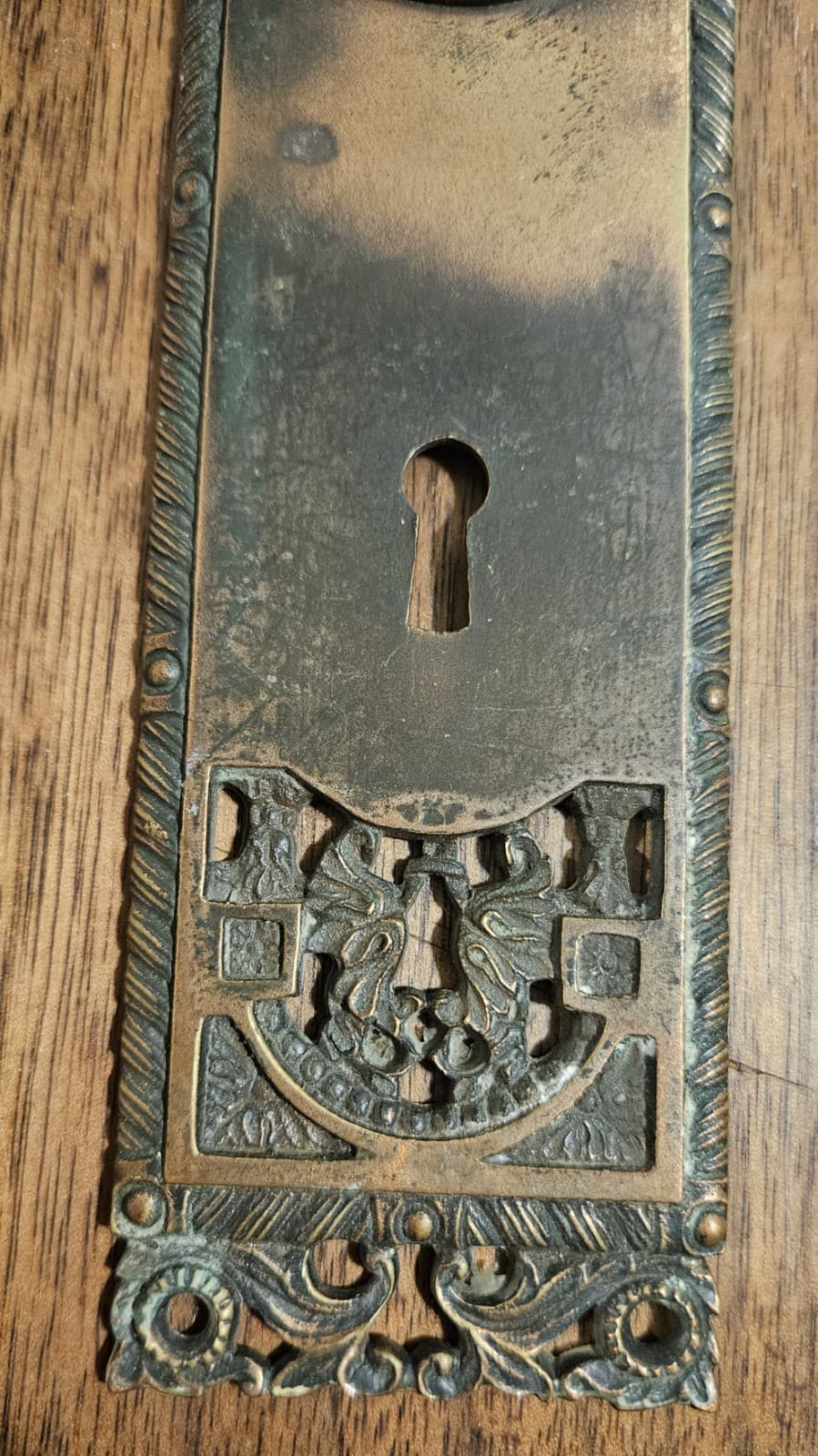 Antique Door Knob Back Plate 1895 Corbin St. Cloud 1890 Pierced H-43000 Rare 5