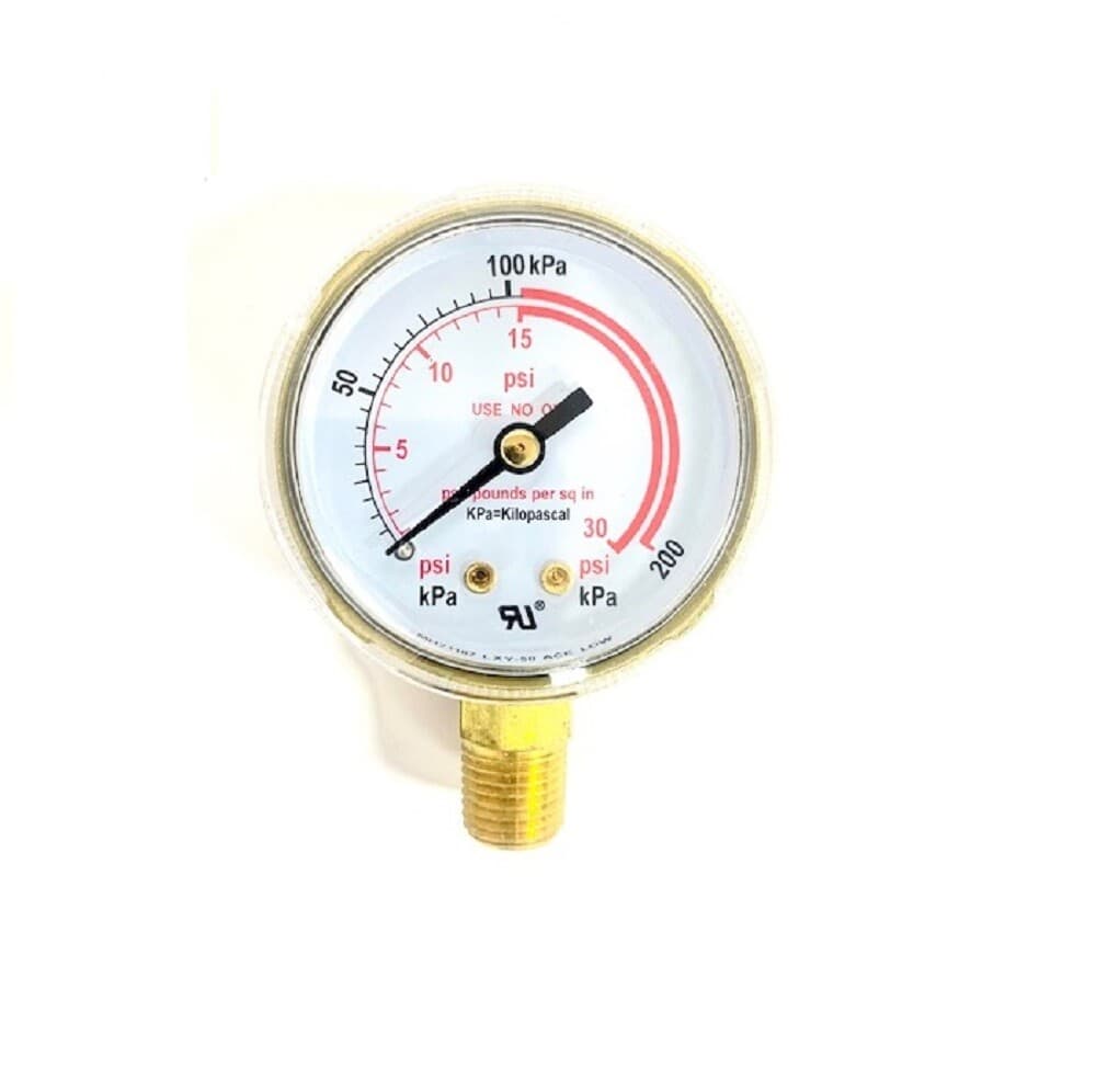 Pressure Gauge 2” Low Pressure for Acetylene Regulators 0-30 P.S.I. 2-30