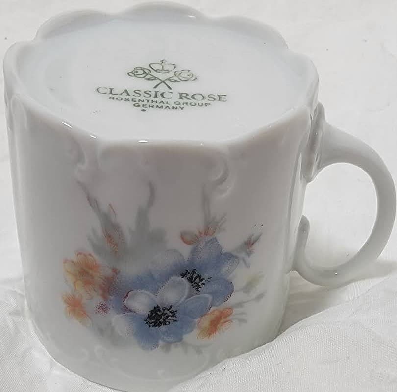 Classic Rose Belvedere (Monbijou Shape) Cup Only