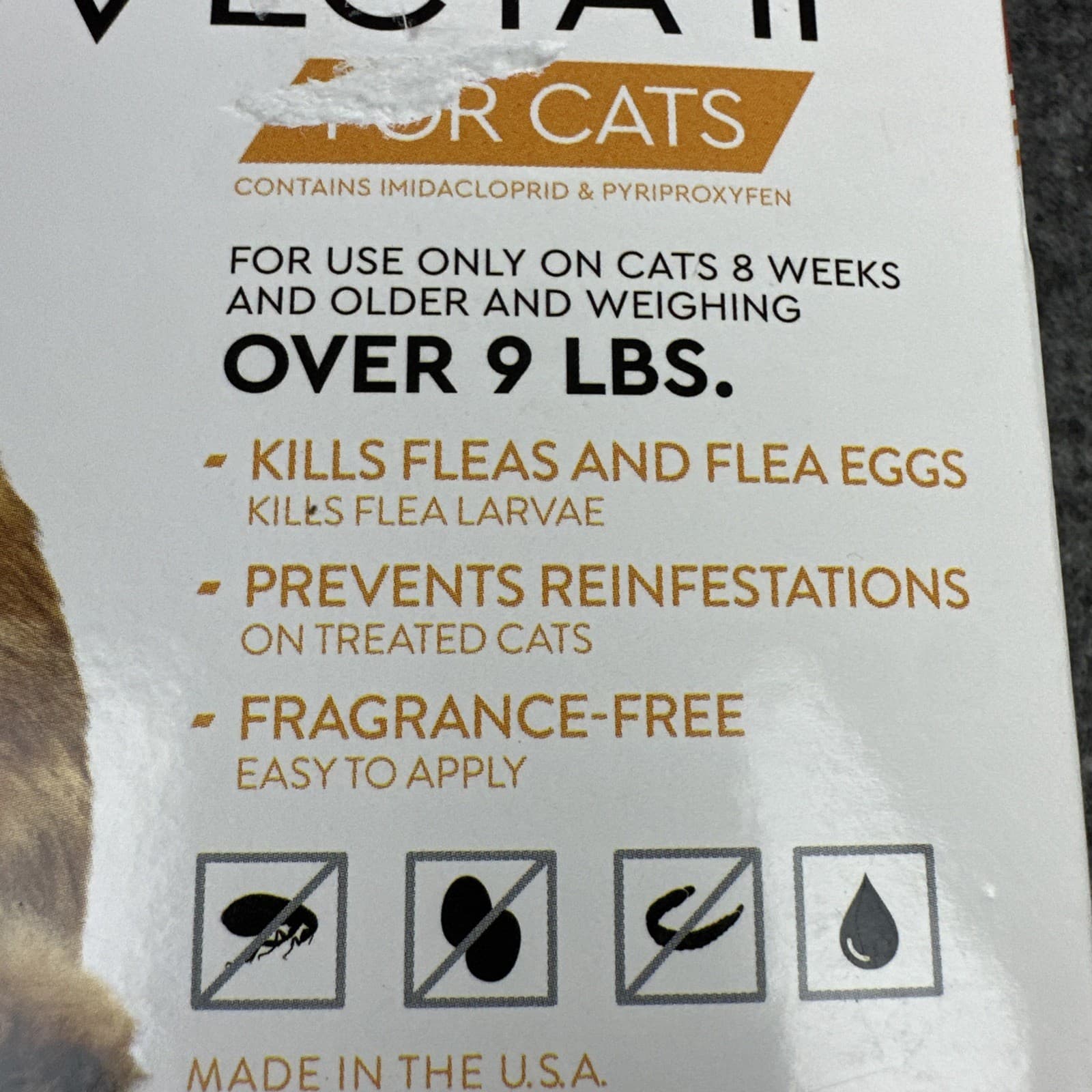 Provecta II for Cats Over 9 lbs 4 Month Supply Kills and Prevents Fleas 4