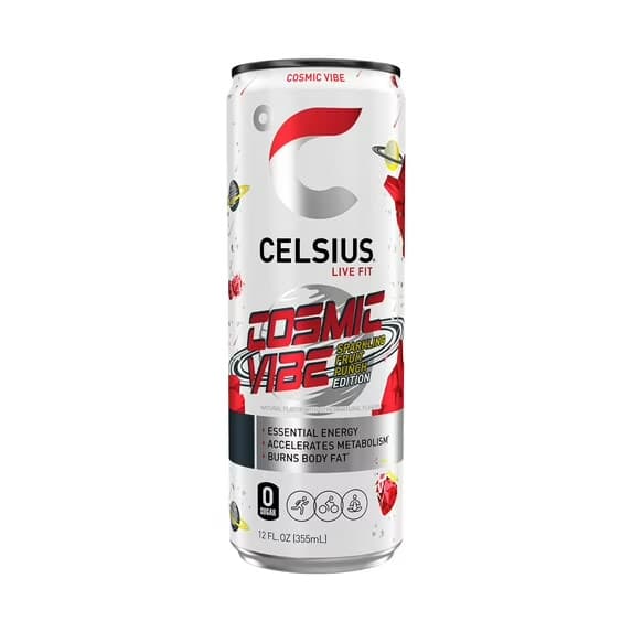 Celsius Sparkling Cosmic Vibe Energy Drink, 12 fl oz