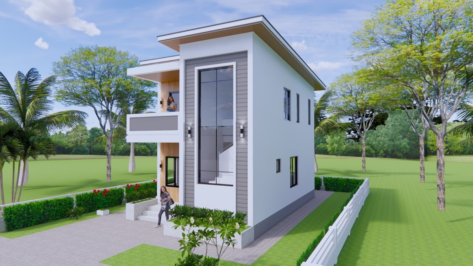 20x30 Feet Small House Plan 6x9 Meter 2 Beds 2 Baths PDF Plan (A4 Hard Copy) 4